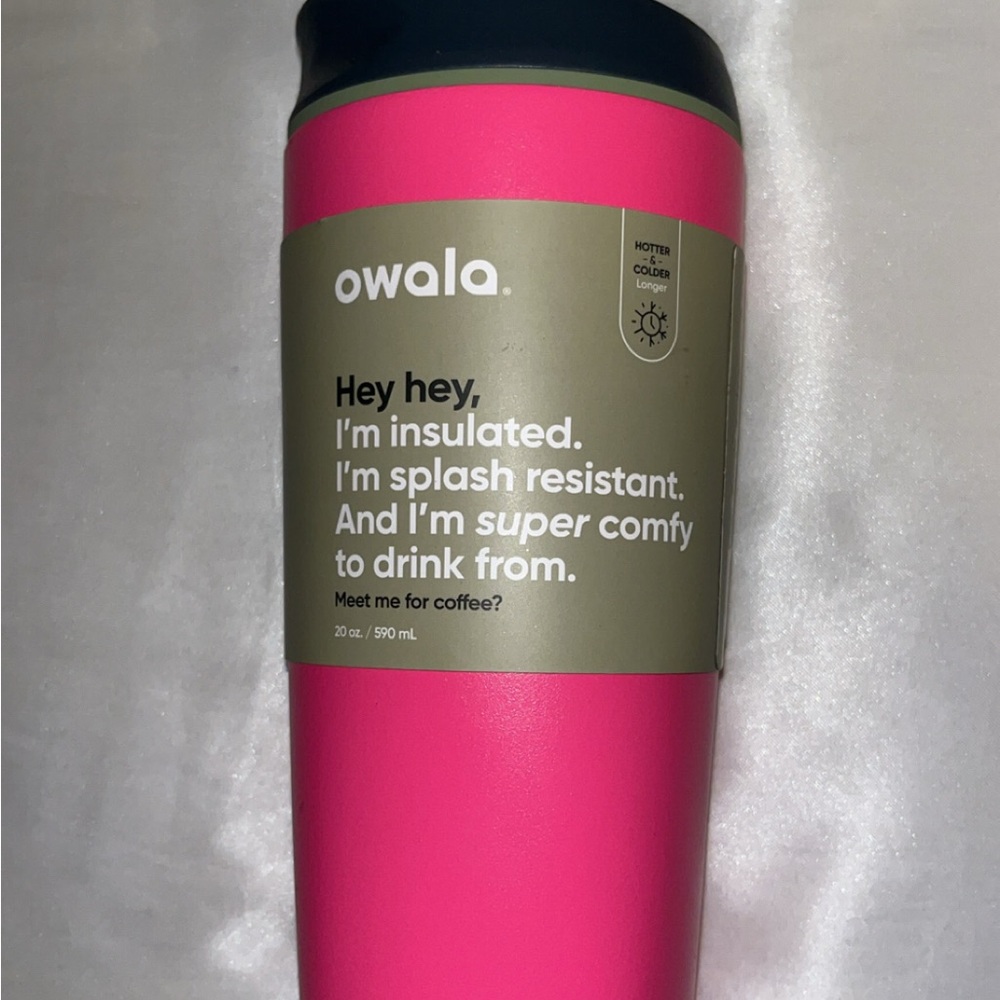 Brand new Owala Pink and Green Insulated Bottle